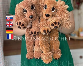 Crochet Puppy Lovey PATTERN PDF - Crochet Cocker Spaniel pattern- Crochet Dog Lovey - Crochet puppy Plush - Crochet Dog Plush - Dog Tutorial