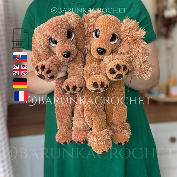 PATROON gehaakt Puppy Lovey PDF - patroon gehaakte cocker-spaniël - gehaakte hond Lovey - gehaakte pluche puppy - gehaakte knuffelhond - hondentutorial
