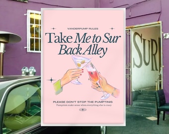 Sur Back Alley Digital Prints | Vanderpump Rules Digital Downloads | Vanderpump Rules Wall Art | Bravo Fan Gifts | Pumptini Wall Decor