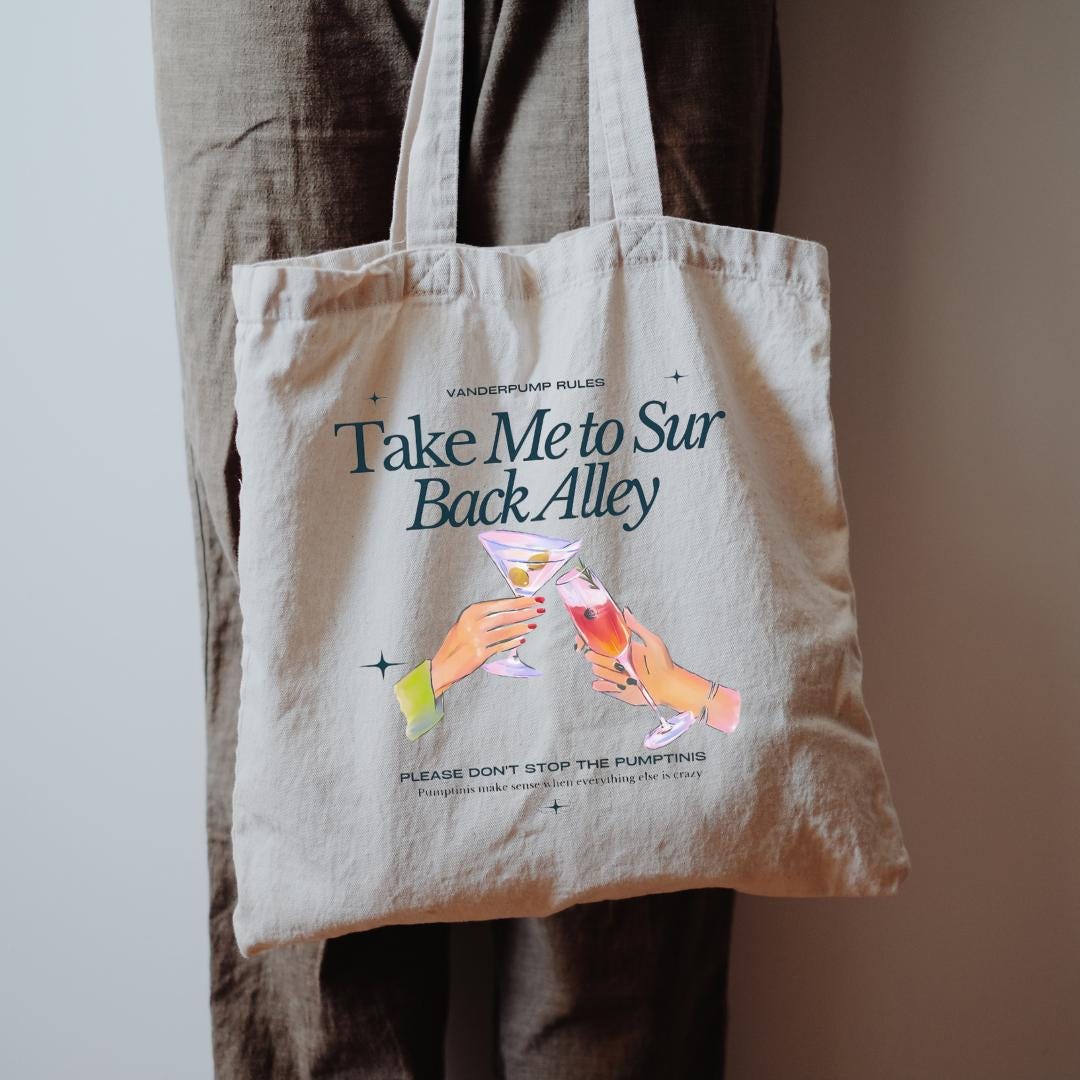 Sur Back Alley Tote Bag: Vanderpump Rules Bravo Merch