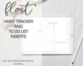 Float Habit Tracker and To Do List Digital Insert