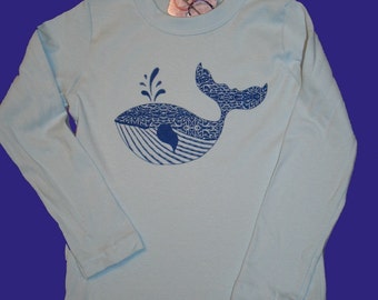 Blue Whale Toddler Top