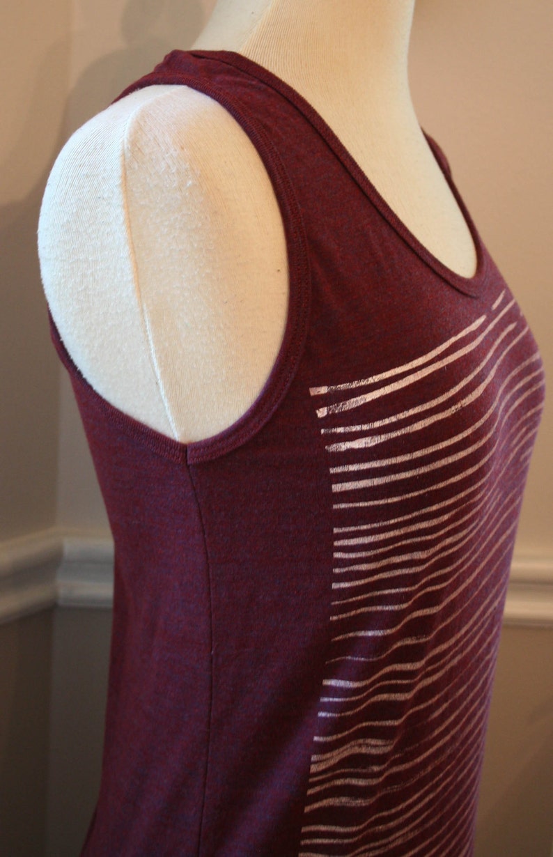 Washboard Cranberry Tank Top image 2