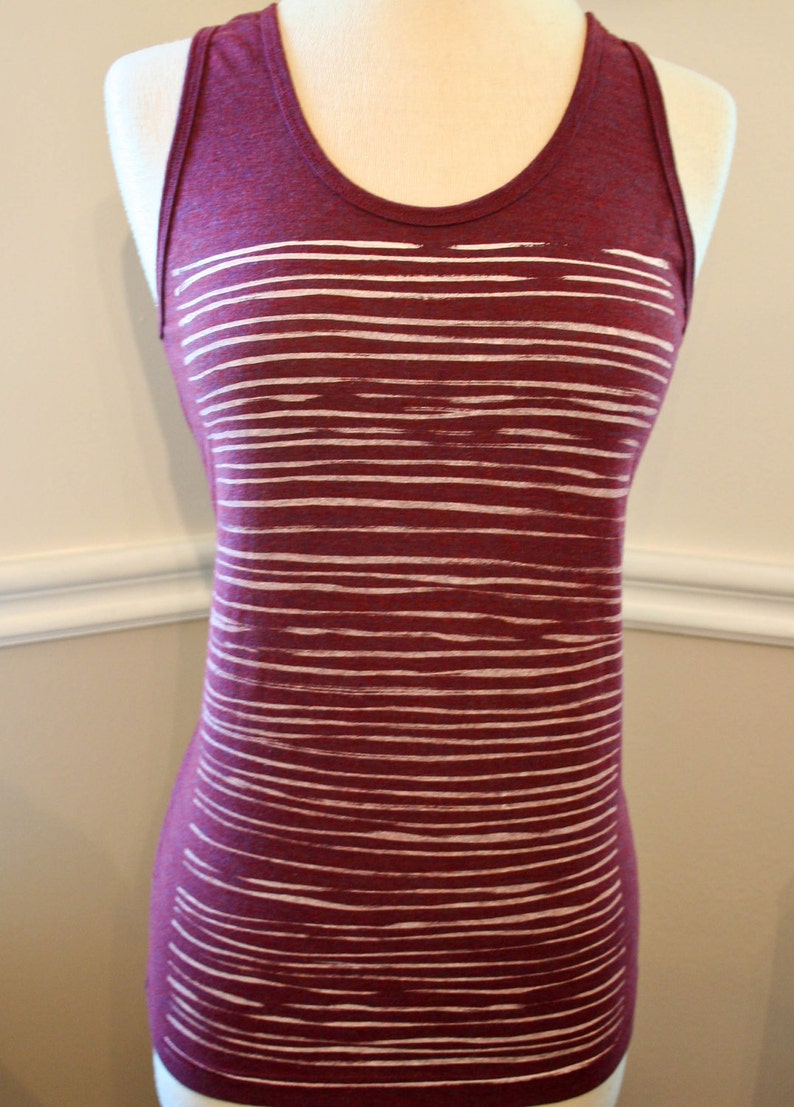 Washboard Cranberry Tank Top image 5