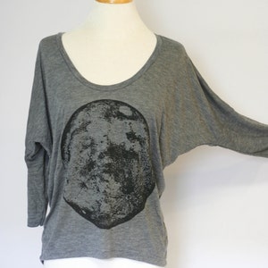 Large Black Moon slouchy long sleeved top image 2