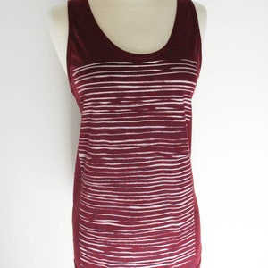 Washboard Cranberry Tank Top image 3