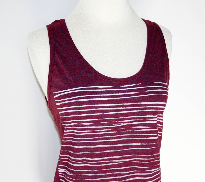 Washboard Cranberry Tank Top image 1