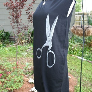 Silver Scissors Black Tshirt Dress image 2