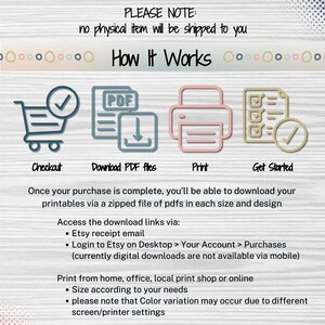 A bundle of 10 diverse to-do list templates, featuring layouts for daily, weekly, and monthly planning, goal setting, and prioritizing tasks. This digital download includes editable and printable PDFs, allowing for flexible organization and customization. Perfect for boosting productivity and staying organized.  Beautiful and fun ADHD to do list, printable, editable, productivity, planner, goals, digital download, instant download.