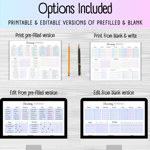 All-In-One Cleaning Schedule Household Maintenance - featuring daily, weekly, monthly, quarterly, semi-annual, & annual tasks, includes A4 A5 US Letter editable and printable PDF -instant digital download, ADHD cleaning checklist, Cleaning Planner, Printable Planner, Home Cleaning, Chore Chart, Daily Cleaning, Weekly Cleaning, Monthly Cleaning Schedule, Printable Planner, Home Cleaning, Chore Chart, Daily Cleaning, Weekly Cleaning, Monthly Cleaning, Household Planner, Cleaning Checklist
