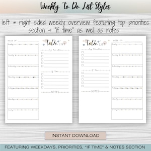 A bundle of 10 diverse to-do list templates, featuring layouts for daily, weekly, and monthly planning, goal setting, and prioritizing tasks. This digital download includes editable and printable PDFs, allowing for flexible organization and customization. Perfect for boosting productivity and staying organized.  Beautiful and fun ADHD to do list, printable, editable, productivity, planner, goals, digital download, instant download.