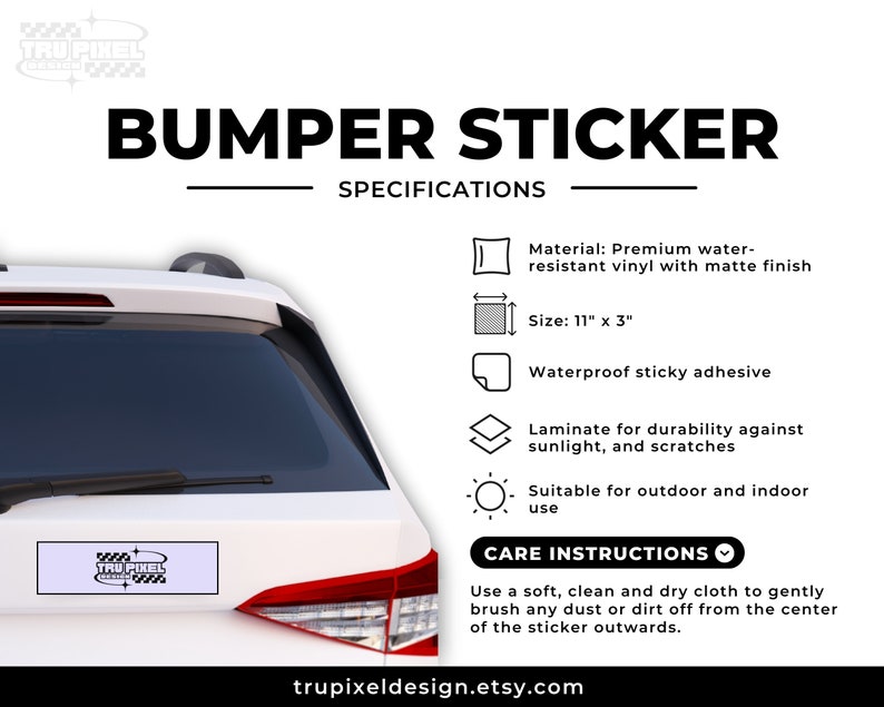 thumbnail interactive-video image 1 of Crazy Sticker Guy Funny Bumper Sticker – This Bumper Sticker Is Just Hiding A Dent, 3x10, Black Vinyl 1 of 2