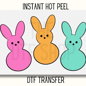 Uv Dtf Sticker Peep Easter DTF Transfer, Easter Peeps DTF Transfer, Cute Easter DTF Transfer Ready to Press, Retro Easter Dtf Transfer,