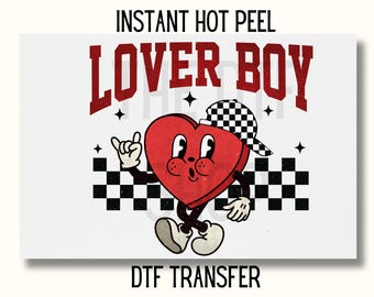 Uv Dtf Sticker Valentines Dtf transfer boy Valentines DTF Transfer Ready to Press lover boy Valentines Transfer dtf valentines toddler boy
