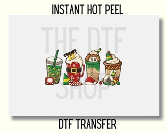 Elf Coffee Cups Dtf transfer, Christmas DTF Transfer Ready to Press, Buddy Elf DTF Transfer, Coffee dtf, Elf Christmas dtf, preppy girl