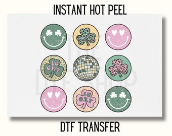 Retro St Patricks Day DTF Transfer, Distressed St Patricks Day DTF Transfer, St Patricks Day DTF Transfer Ready to Press,