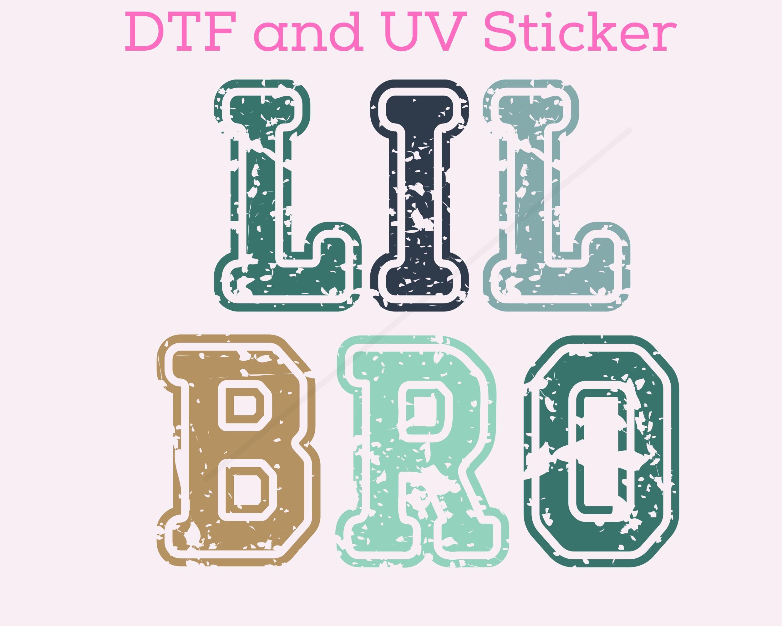 little Bro DTF, sibling dtf, ready to press, uv sticker, dtf little brother, big brother dtf transfer,sibling dtf transfers, little bro