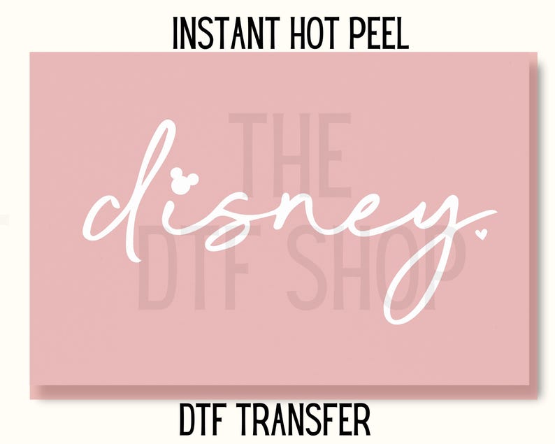 Disney script simple disneyland disney Dtf transfer disneyland trendy DTF Transfer Ready to Press, disneyworld dtf, simple disney dtf