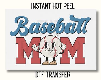 Baseball Mom DTF, Mama Baseball DTF Transfer, Baseball Mama DTF Transfer Ready to Press, Baseball , Sports Mama Dtf Transfer