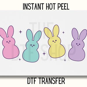 Uv Dtf Sticker Peep Easter DTF Transfer, Easter Peeps DTF Transfer, Cute Easter DTF Transfer Ready to Press, Retro Easter Dtf Transfer,