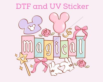 Magical Disney DTF transfer Cute disney dtf transfer, Disney  disney dtf transfer trendy disney transfer bow coquette