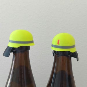 Feuerwehr Helm - Bierdeckel, Stahlhelm Flaschenverschluss