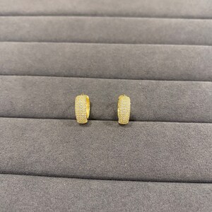 Gold Vermeil Sterling Silver Hoop Earrings