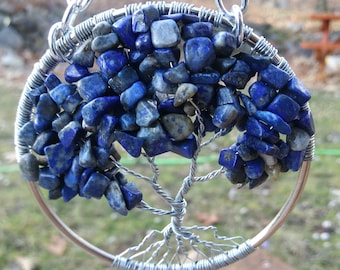 Lapis Tree of Life Sun Catcher