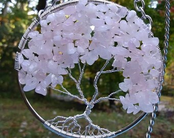 Rose Quartz Tree of Life