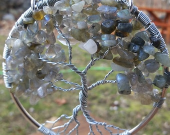 Labradorite Tree of Life Sun Catcher