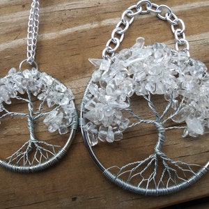 Clear Quartz Tree of Life Sun Catcher image 2