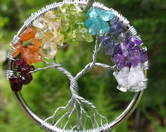 Rainbow Tree of Life Suncatcher