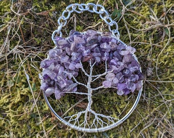 Amethyst Tree of Life Sun Catcher