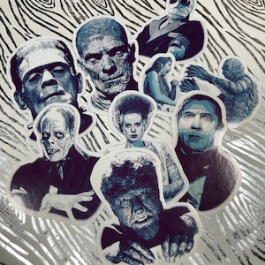 Classic horror monster sticker pack