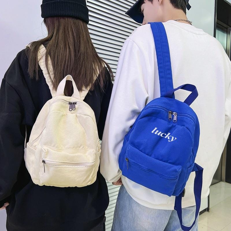 Customized Mini Canvas Backpack, Personalized Mini Backpack, School Bag ...