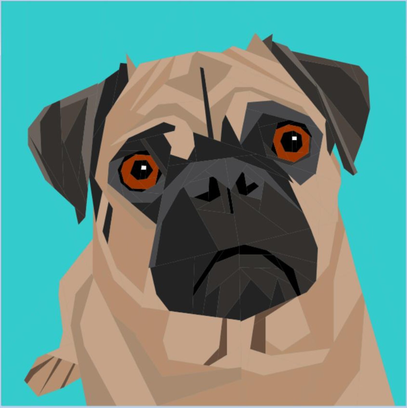 Pug Quilt Block Pattern | Foundation Paper Piecing (PDF Pattern) - Etsy