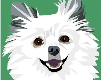 Pomeranian Chihuahua Mix foundation paper pieced quilt block