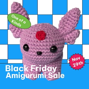 Foxy Rabbit Kitten Physic Style Amigurumi Crocheted Handmade Doll