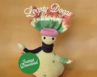 NIEUW! Door Pokemon geïnspireerde amigurumi, pdf-haakpatroon, door Pokemon wurgen