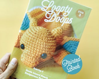 Op Pokemon geïnspireerd Sizzle Lizard Evolution 3 gehaakt amigurumi-patroonboek