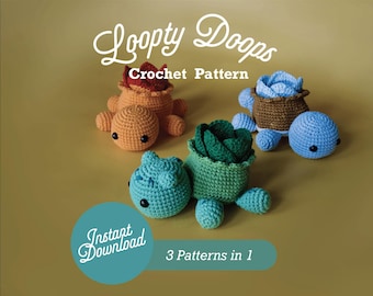 Crochet Coasters Starter Trio Amigurumi Pattern: Fun Drink Coasters PDF