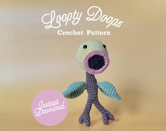 Op Pokemon geïnspireerd pdf-haakpatroon Twiggy Flower