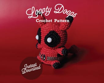 Pokemon Inspired Dead-Chu-Pool, PDF Crochet Pattern