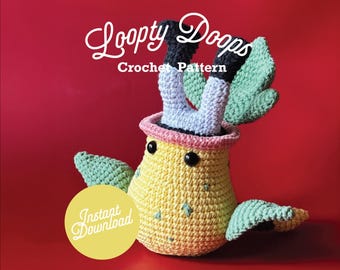 Team R kamerplant Pokemon-geïnspireerde amigurumi, pdf-haakpatroon