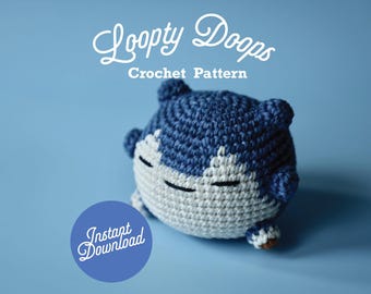 Mini ChonkaBoi Amigurumi: door Pokemon geïnspireerde Chonky Sleepy Thick Boi, pdf-haakpatroon