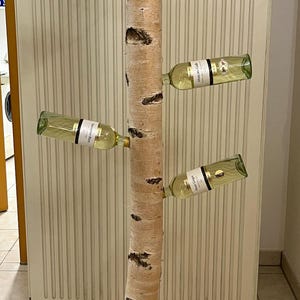 Birch wood wine rack solid wood bottle stand bottle stand 175 cm high