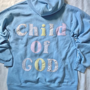 child of god patchwork hoodie