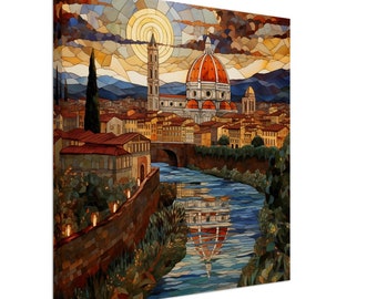 Captivating Views: "Paesaggio Fiorentino" Canvas Prints for Timeless Elegance