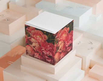 Peony Note Cube