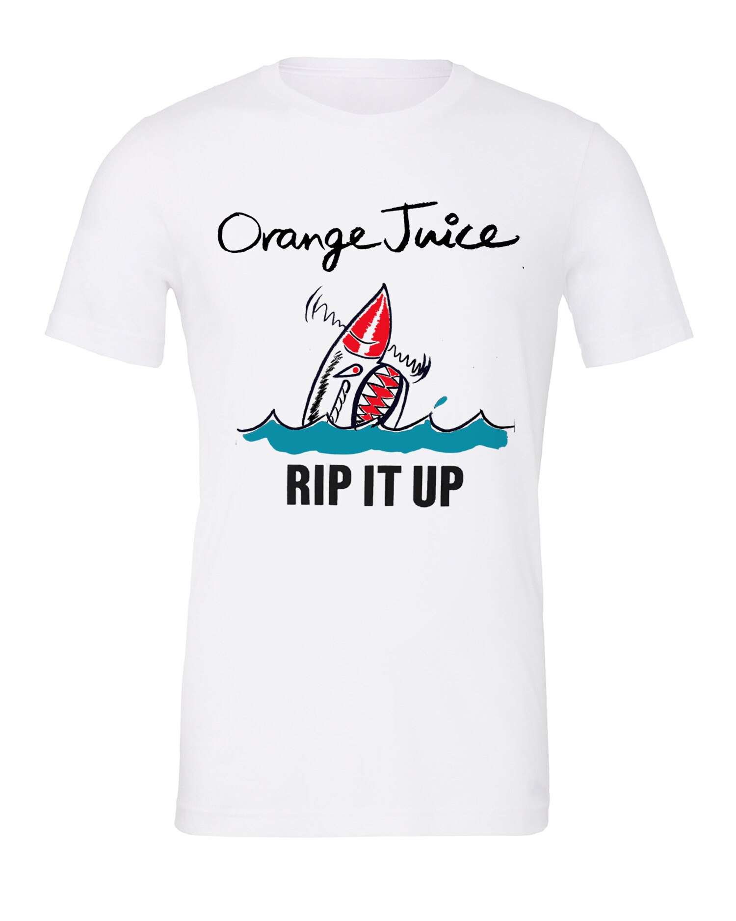Vintage Style Orange Juice Rip It up Tee Etsy